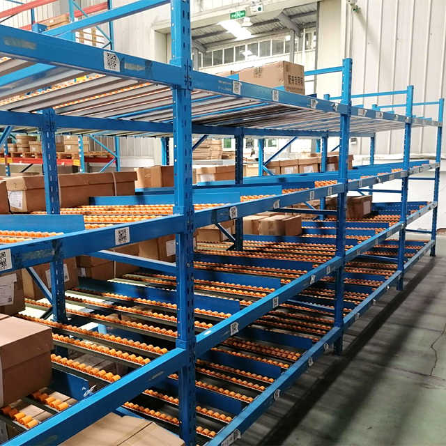 Rack de flujo de cartón de alta eficiencia para almacenamiento industrial