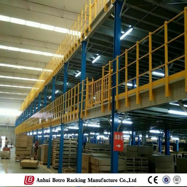 Plataforma de acero para trabajo pesado con elevador de paletas industriales