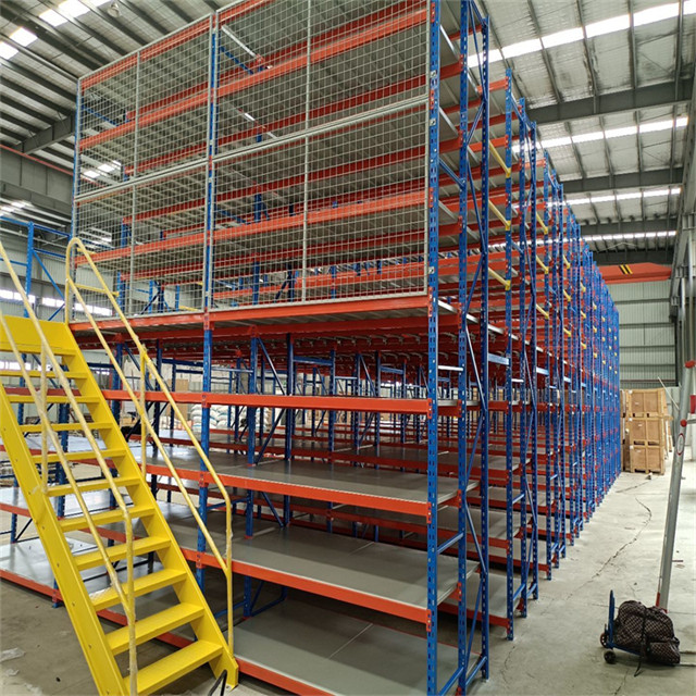Sistema de estantería de entresuelo de acero de almacenamiento de alta densidad para la industria
