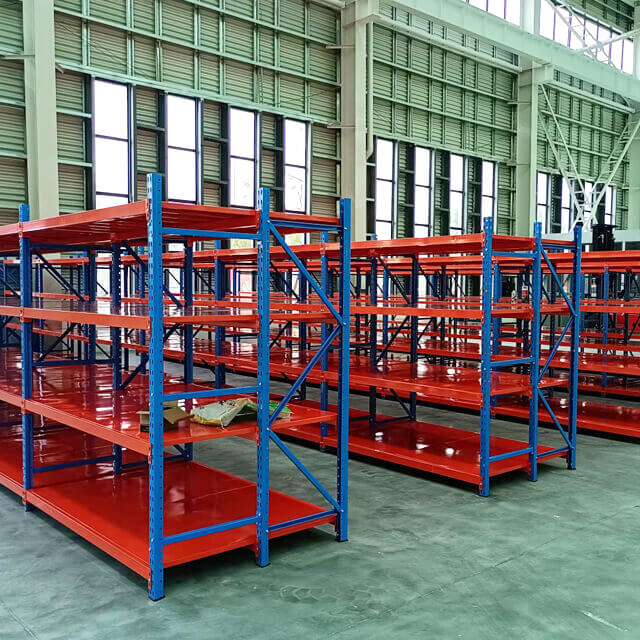 Estantes de plataforma de acero de almacén ajustables con instalación de extensión